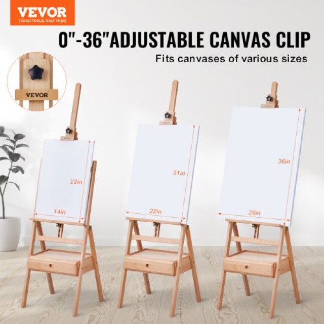 VEVOR  Καβαλέτο H-Frame για Καμβά έως 36 από Οξιά  ZJSHJ80100CM729X4V0