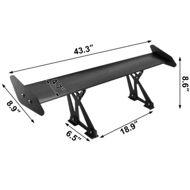VEVOR Οικουμενική Αεροτομή GT 110CM – Ελαφριά Αλουμινίου, Ρυθμιζόμε...