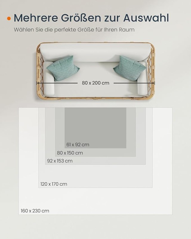 Χαλί Vintage  120x170cm SONGMICS TAR031Q01 -