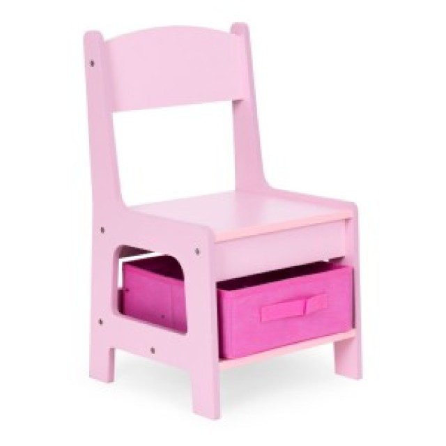 ECOTOYS Σετ επίπλων για παιδιά τραπεζάκι + 2 καρέκλες με πίνακα κιμ...