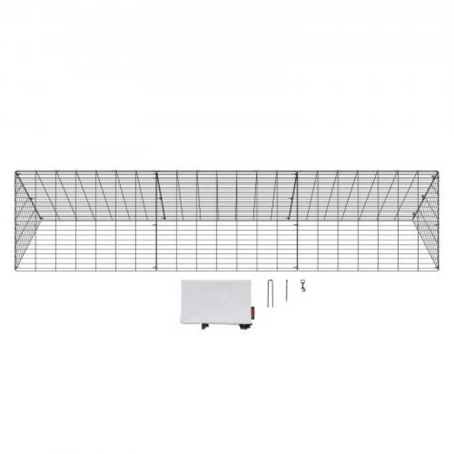 Σήραγγες Κοτόπουλων VEVOR, 300x71x61 cm, Φορητές Σήραγγες για Κοτέτ...