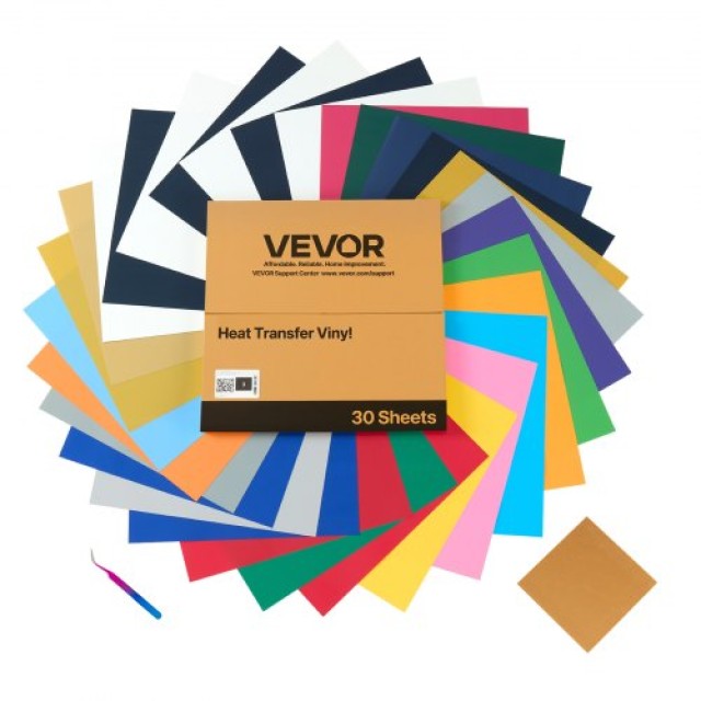 VEVOR Πλήρες Πακέτο Θερμομεταφερόμενου Βινυλίου HTV 30 Τεμαχίων KZM...