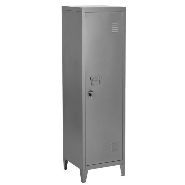 BAKAJI  Μεταλλικό ντουλάπι αποδυτηρίων με μία πόρτα και κλειδί, 3 δ...