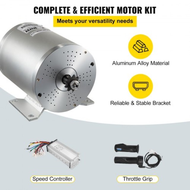 Σετ Βούρτσας VEVOR 1800W 48V με Ελεγκτή 32A  1800WWSDJJKZQJTSBV0