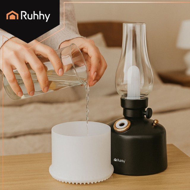 Ruhhy Συσκευή Αρωματοθεραπείας 280ml με Φωτιστικό LED USB  και Χρον...