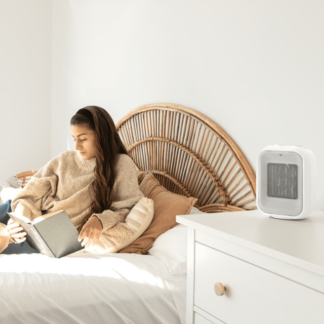 CECOTEC  Θερμαντικό ReadyWarm 1500 Max Κεραμικό Περιστρεφόμενο Λευκό με 1500 W, Ρυθμιζόμενο Θερμοστάτη και 3 Λειτουργίες  CEC-08271