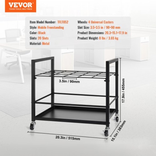 VEVOR Κινητή Θήκη Αρχιτεκτονικών Σχεδίων με 20 Θέσεις  LTJJS20CLDS0NMRQHV0