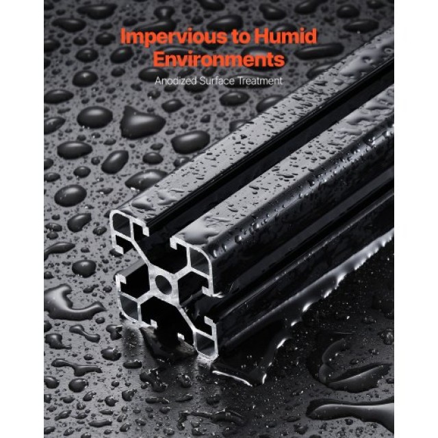 VEVOR 4PCS 1000mm T Slot 4040 Aluminum Extrusion Anodized Rail 4040OBLXCDG4J3XBI001V0