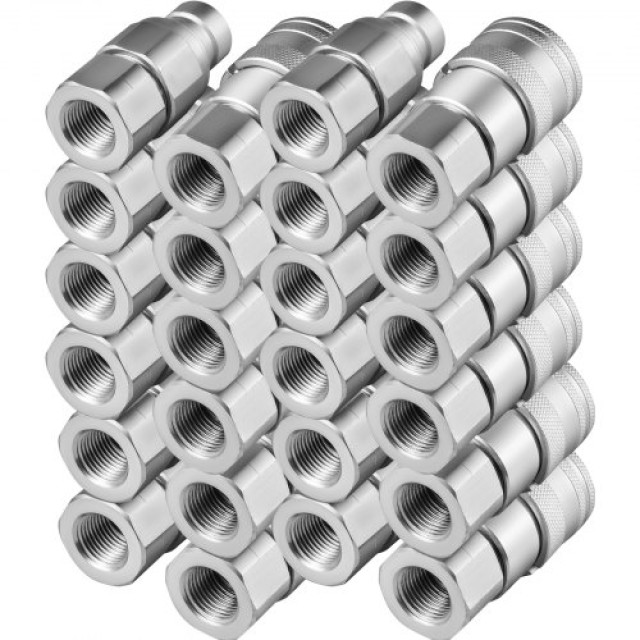VEVOR Υδραυλικός Ταχυσύνδεσμος Skid Steer 1/2 NPT (12 Ζεύγη)  YYJT1/2YCYYJT12D1V0