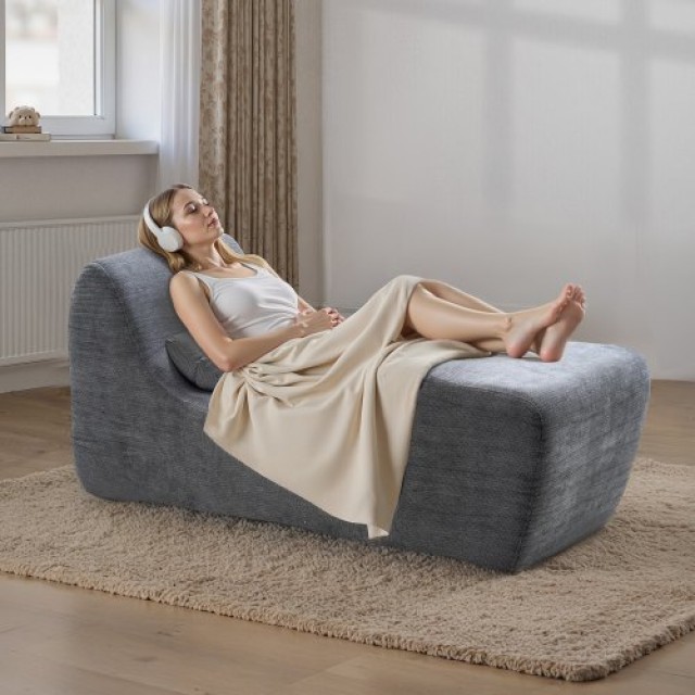 VEVOR Yoga Chaise Lounge Καρέκλα 23.62×59.84×27.56 in, Εργονομική Γ...