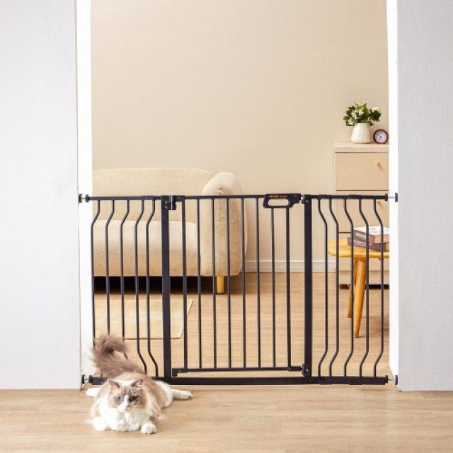 VEVOR Παιδική Πόρτα Ασφαλείας 75-135cm, 76cm Ύψος, Αυτόματο Κλείσιμ...