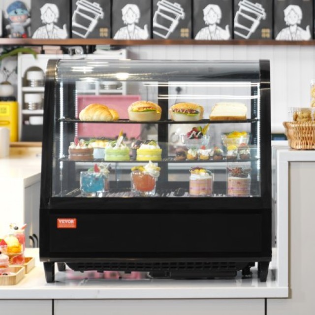 VEVOR  Ψυγείο Βιτρίνα Αρτοποιίας 3.5 cu.ft/100L 2 Επιπέδων DGZSJTMHX35C8FT5SV2