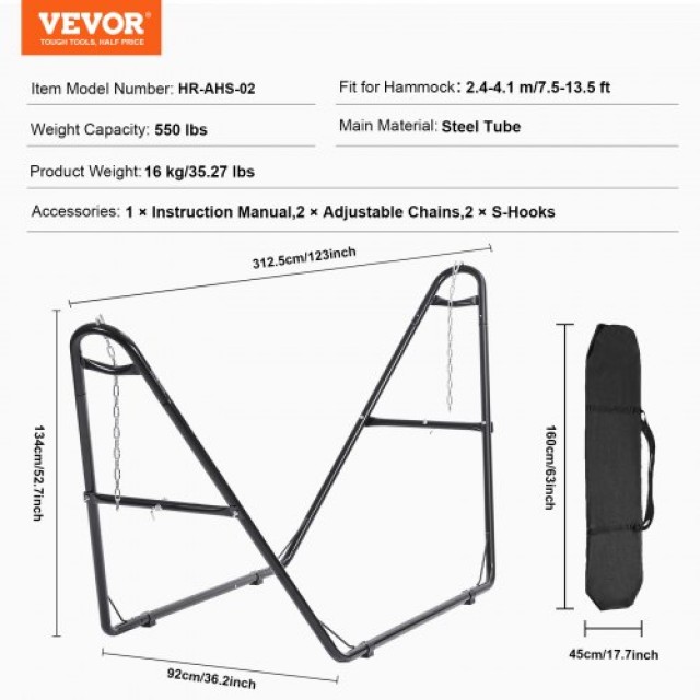 VEVOR Μεταλλική Βάση Αιώρας 550lbs για Αιώρες 7.5-13.5ft  CXDCJCXJS124VYEMHV0