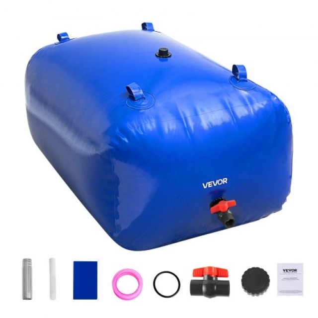 VEVOR Φορητό Δοχείο Νερού 400L από Πυρίμαχο PVC - Μπλε CSDLSPVCB400...