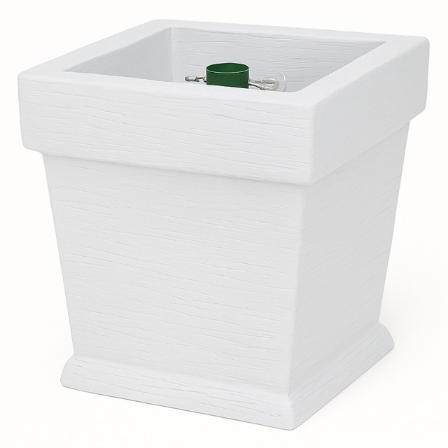 BAKAJI Βάση Χριστουγεννιάτικου Δέντρου Λευκό Βάζο Στήριγμα 30x30x35...