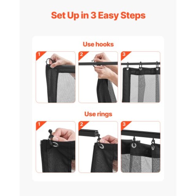 VEVOR Αντικατάσταση Δικτύου Κιόσκι 12x12x7.5 ft Πατιό LTWZDL12FT12G...