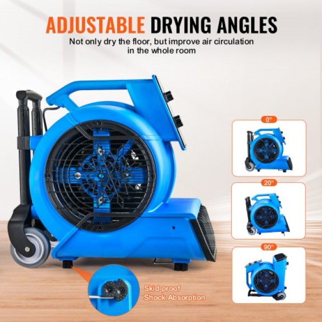 VEVOR Φυσητήρας Δαπέδου 1400 RPM 4000 CFM με 3 Γωνίες & 3 Ταχύτητες  FXZXDMGFJ135ANVIMV2
