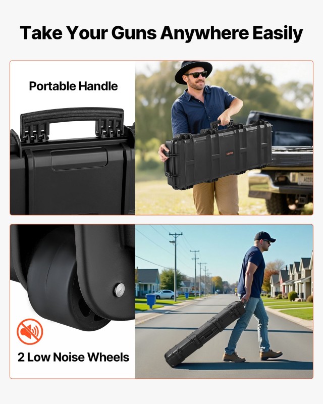 VEVOR Αδιάβροχη και Ανθεκτική Θήκη Όπλου με Προκομμένα Αφρώδη, 1016... VEVOR Αδιάβροχη και Ανθεκτική Θήκη Όπλου με Προκομμένα Αφρώδη, 1016...