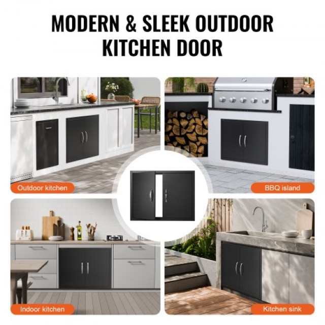 Πόρτα BBQ VEVOR 788x610mm Διπλή Εξωτερική Κουζίνα  SMMBSCJMHS31CL51JV0