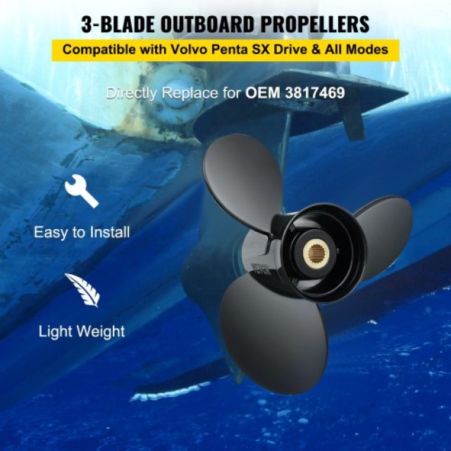Προπέλα VEVOR για Volvo Penta SX, 3-λεπίδες, 14 1/4 x 21, δεξιόστρο...