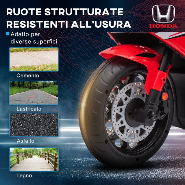 HOMCOM Ηλεκτρική Μοτοσικλέτα για Παιδιά με Άδεια HONDA Επαναφορτιζό...