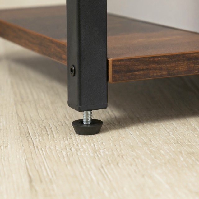 Βιβλιοθήκη HOMCOM Industrial Style με 4 ράφια και 2 ντουλάπια, 90x30x159,5cm, Μαύρο και Καφέ 836-522