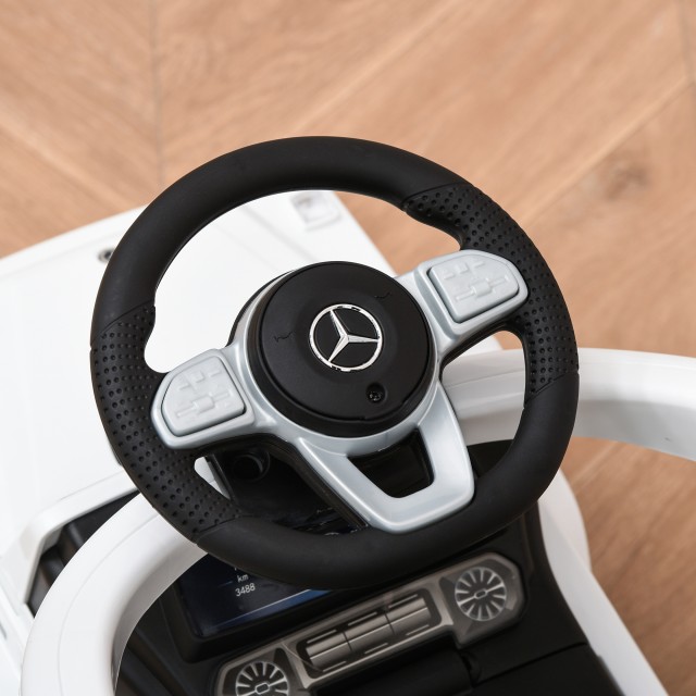 HOMCOM Push Car Model Mercedes-Benz G350 για Παιδιά, Λευκό 370-162WT