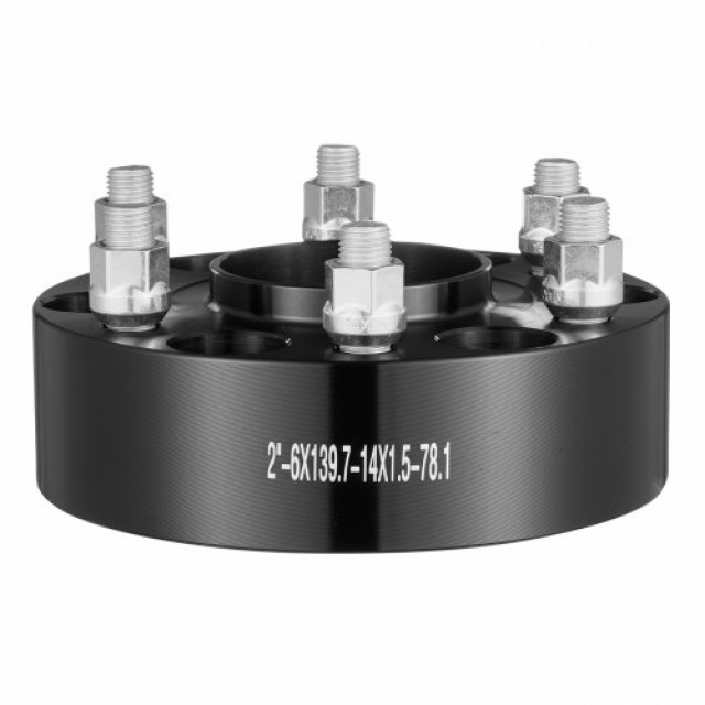 VEVOR Αποστάτες Τροχών 2 6x5.5 6 Λαμών, Σετ 4, Μαύρο  LSSFLP2YC6X57ERXKV0