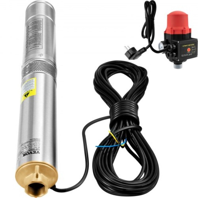 Υποβρύχια Αντλία VEVOR 750W, 230V, 105L/λεπτό, 62μ, 20μ Καλώδιο, Αυτόματος Διακόπτης, Ανοξείδωτη, IP68  SJQSBZDKGOC75G0EQV2