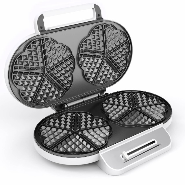 Βαφλιέρα Διπλή Waffle Iron 1200W Λευκό 107273 Monzana