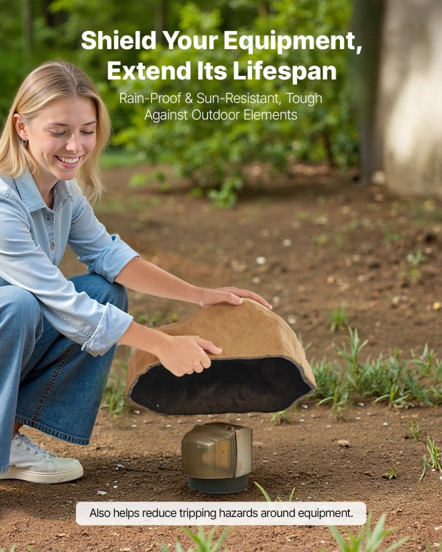 VEVOR Κάλυμμα Ψεύτικου Βράχου 9.25 x 17.72 x 8.07 in, Ρεαλιστική Υφ...