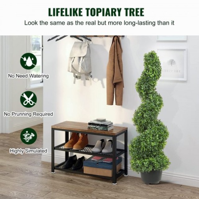 Τεχνητά Δεντράκια VEVOR Boxwood 1,2μ (2τμχ) για Εσωτερικό/Εξωτερικό Χώρο  HYMRGXJS48YCSVDL7V0