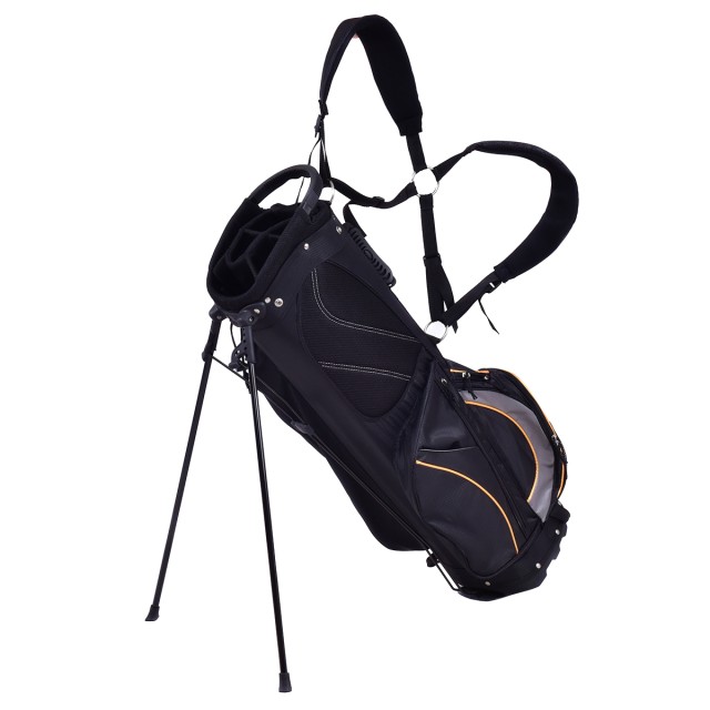 Costway Στυλάτη Μαύρη Τσάντα Γκολφ 9 ιντσών με Λουράκι Μεταφοράς SP...