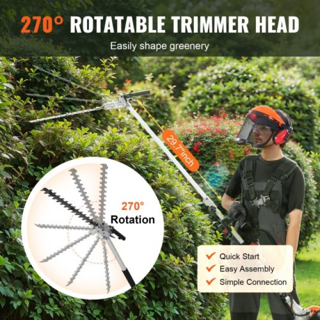 VEVOR 40cm 26CC Βενζινοκίνητο Κονταροπρίονο Θάμνων  RQLLJDLLJ26CCKSLKV0