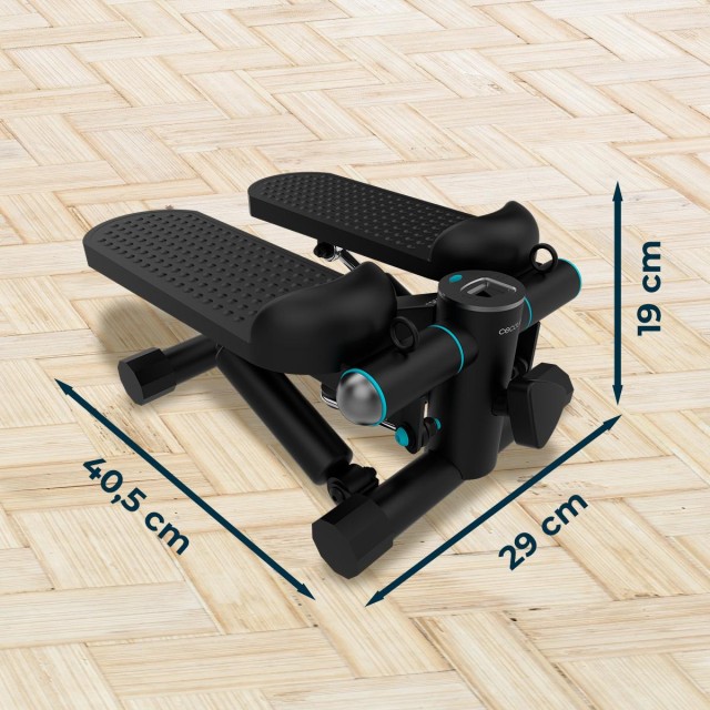 CECOTEC  Stepper Drumfit StepTrain 1000 με Ελαστικές Ταινίες Αντίστασης, Οθόνη LCD, Αντιολισθητικά Πεντάλ, Χειροκίνητη Αντίσταση, Μέγιστο Βάρος Χρήστη 100 Kg  CEC-07198