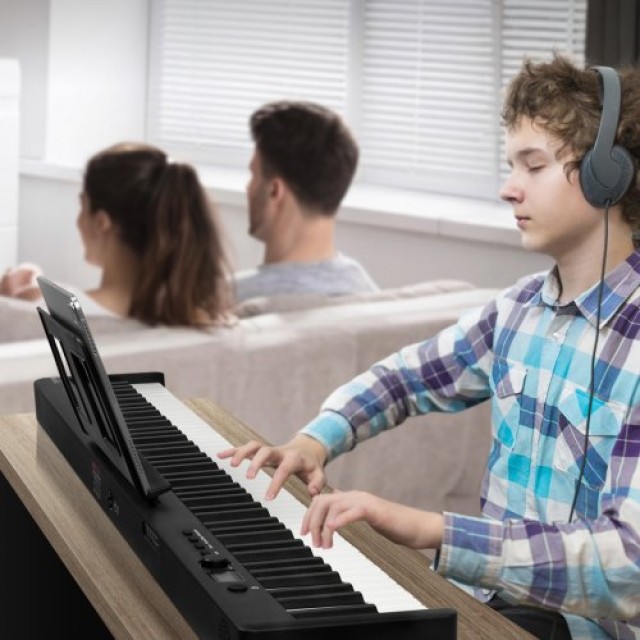 VEVOR  Φορητό Πιάνο 88 Πλήκτρων Bluetooth MIDI Μαύρο  ZDSMGQ88JHSWE2MGMV9