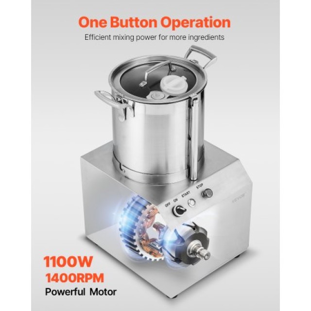 VEVOR  Ανοξείδωτος Πολυκόπτης 10L  SYSPQSJ10L11V1MQKV2