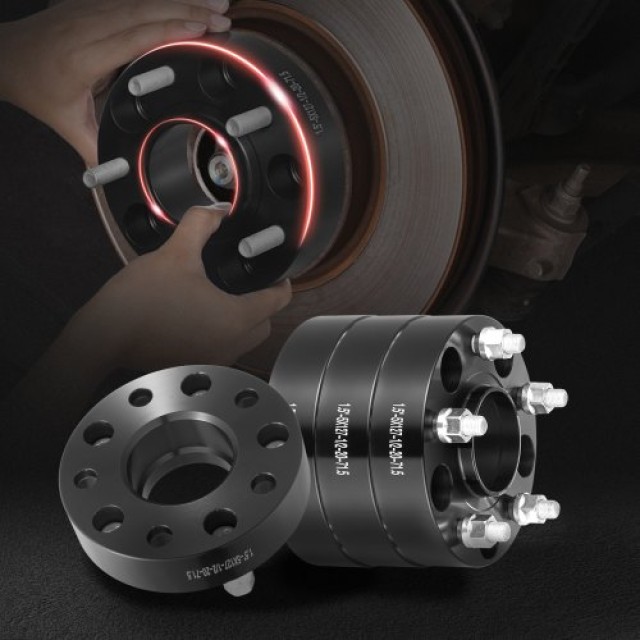 Αποστάτες Τροχών VEVOR 1.5 5x5 5 Λάστιχα 4 Τεμ. Μαύρο  LSSFLP15YC5X...