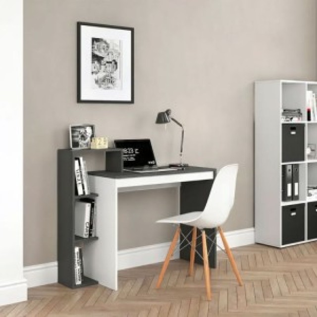 ModernHome Ορθογώνιο γραφείο υπολογιστή με ράφι 4 ραφιών CHDK07-DG