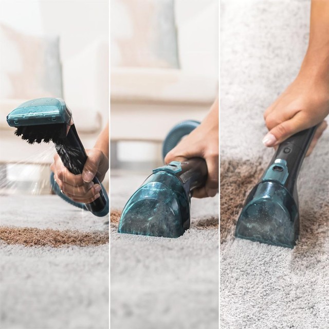 CECOTEC  Σκούπα Conga Carpet & Spot Clean Infinity με Ισχύ 150 W, 2 Εναλλάξιμες Μπαταρίες, 60 Λεπτά Αυτονομία, Ψεκαστήρα Νερού και Εξάρτημα για Παράθυρα  CEC-08666