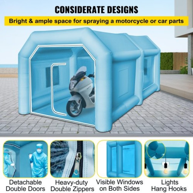 VEVOR  Φουσκωτή Σκηνή Βαφής 13x8x7FT - Εργαστήριο Βαφής CQSPQFHSKC425THAHV2