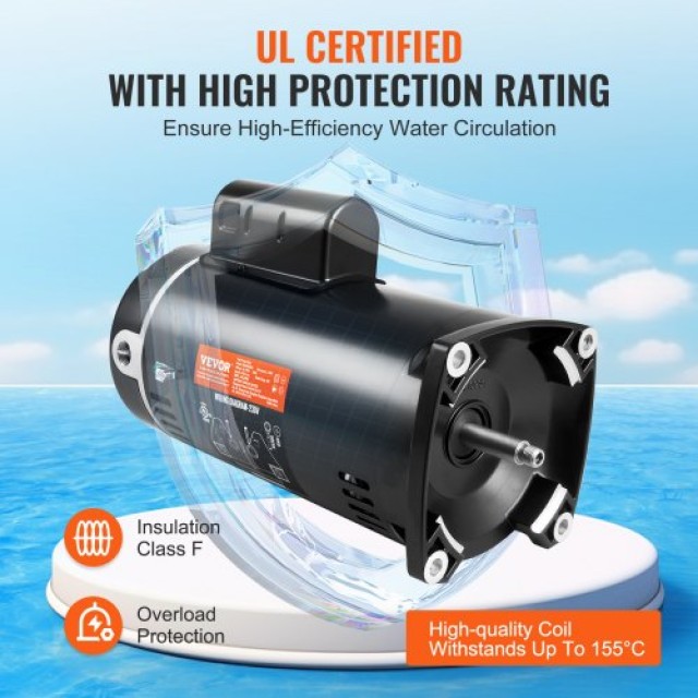 VEVOR Αντλία Πισίνας 2HP 230V 3450RPM  YCBDJ2HP56Y2APAN8V9