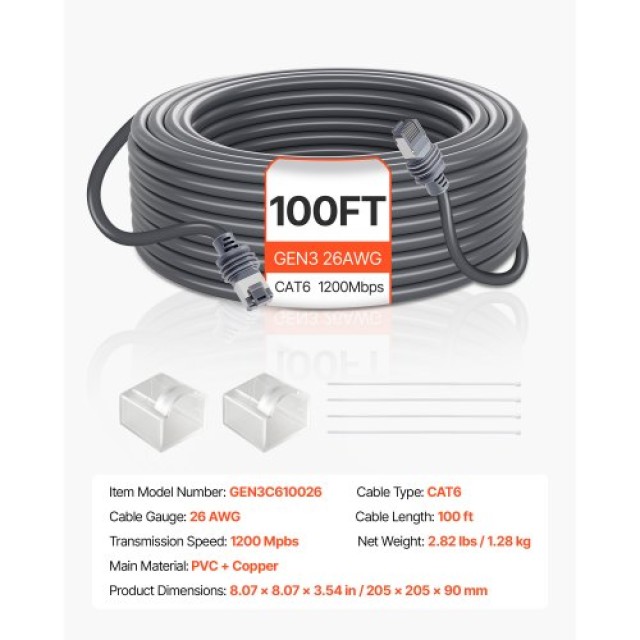 VEVOR Καλώδιο Επέκτασης Starlink Γενιάς 3 - 100 Πόδια XLYZDLGEN326L...