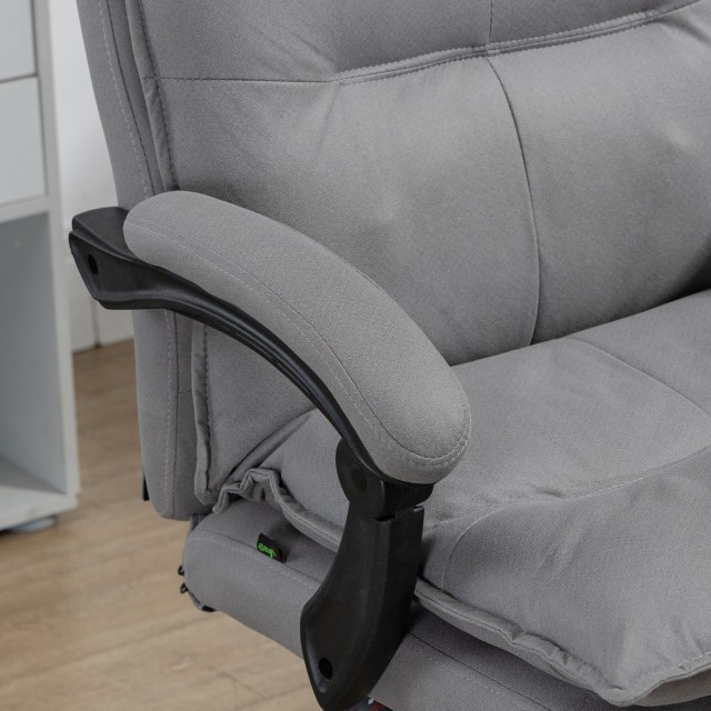 Vinsetto Καρέκλα Γραφείου Vinsetto με Μασάζ και Θέρμανση, Ανακλινόμ...