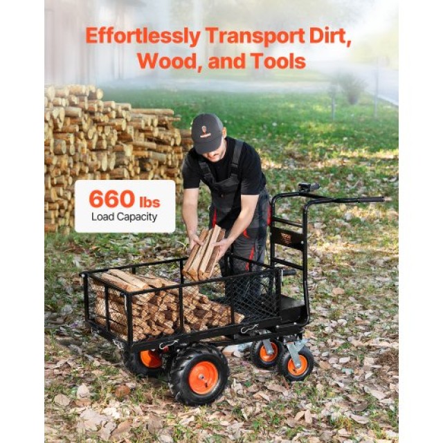 VEVOR Ηλεκτρικό Καρότσι 36V 432W 660lbs Χωρητικότητα SLDDGZTCQSDCUXXPYV2