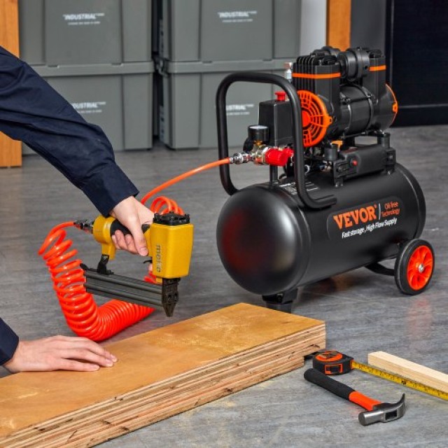 VEVOR Αεροσυμπιεστής 4.8 Γαλόνια 900W 2.2 CFM@ 90PSI 70 dB Αθόρυβος...