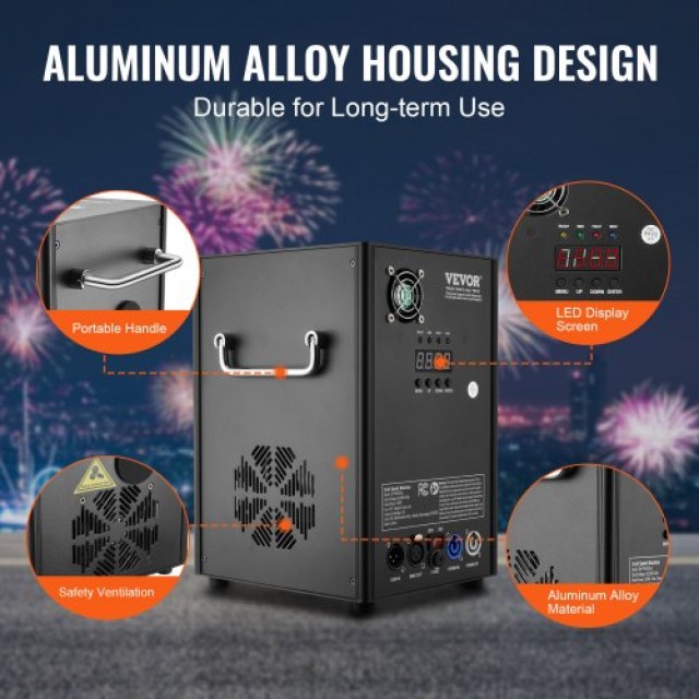 VEVOR Μηχανή Ψυχρών Σπινθήρων 700W για Εκδηλώσεις  YHKZQ700W2GW3M5O4V2 VEVOR Μηχανή Ψυχρών Σπινθήρων 700W για Εκδηλώσεις  YHKZQ700W2GW3M5O4V2