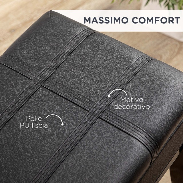 HOMCOM Σκαμπό για Πιάνο με Ρυθμιζόμενο Ύψος και Ξύλινο Αποθηκευτικό...