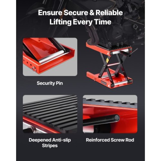 VEVOR Γρύλος Ανύψωσης Μοτοσικλέτας 1200lbs MTCXXSJJSGS1M2MZBV0