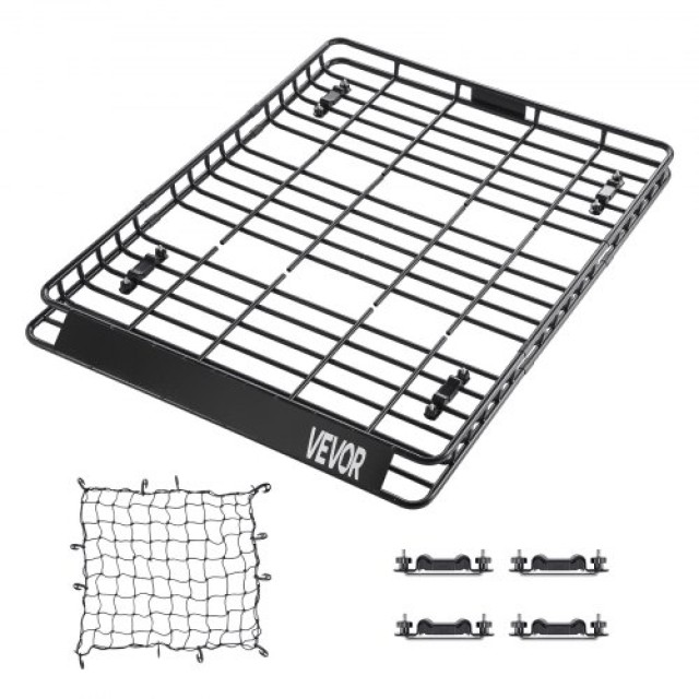 VEVOR Σχάρα Οροφής 64 x 50 x 4.1 με Κατάλληλο Δίχτυ Φόρτωσης HKSXLK...